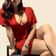 la donna in rosso